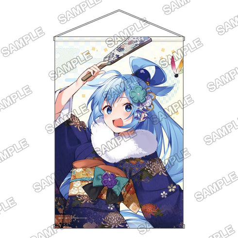 『この素晴らしい世界に祝福を!』 角川スニーカー文庫初詣フェア2022 描き下ろしB2タペストリー / アクア